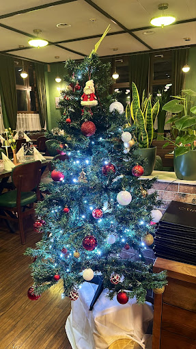 Weihnachtliche Stimmung im Restaurant Schmiede