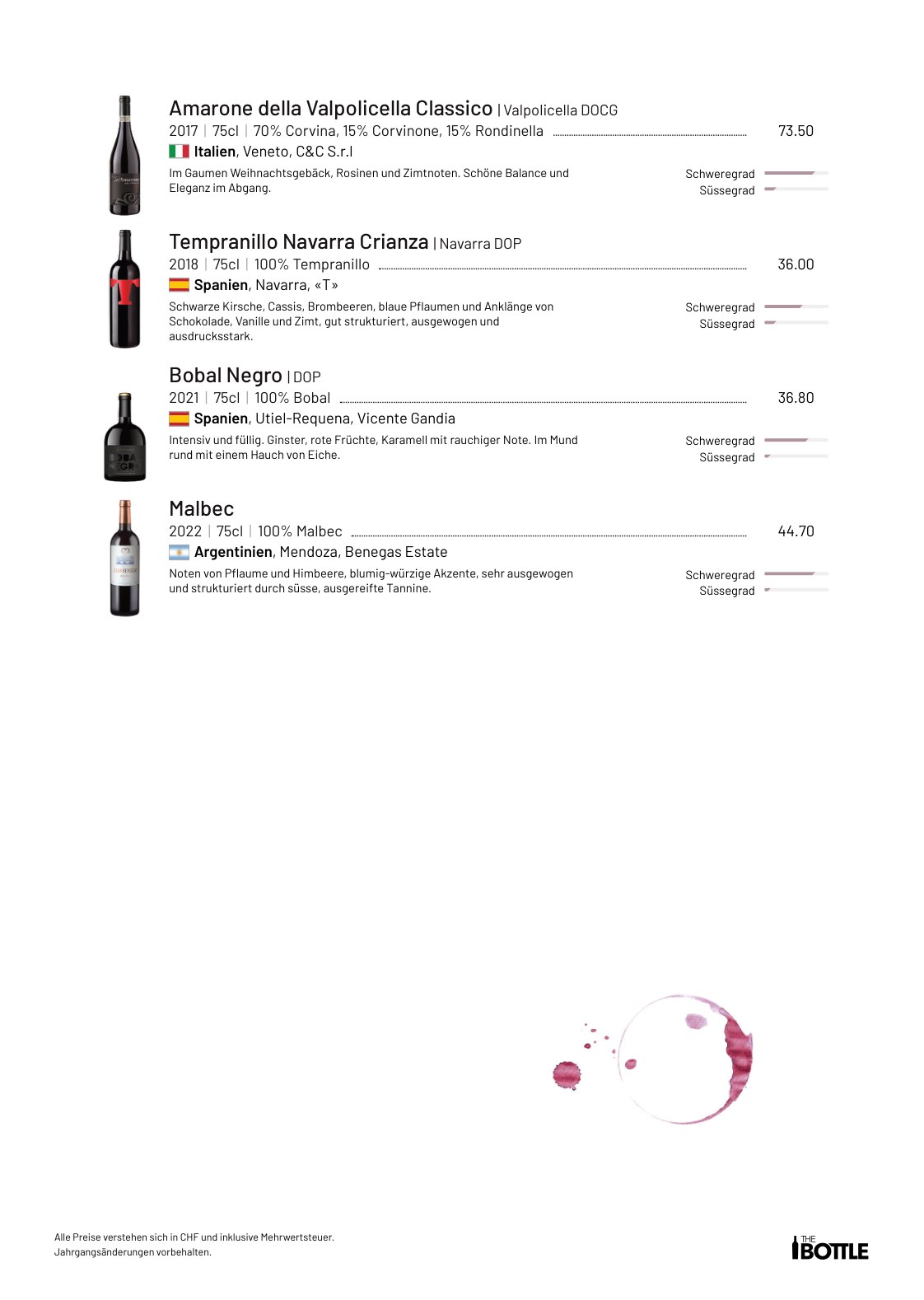 Weinkarte Seite 5